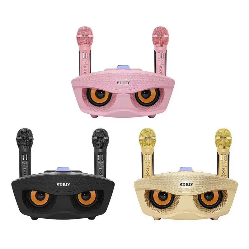 

Wireless Microphone Handheld Portable Bluetooth Sing Speaker Set Non-slip Sweatproof Anti-interference 3D Stereo Surround Sound