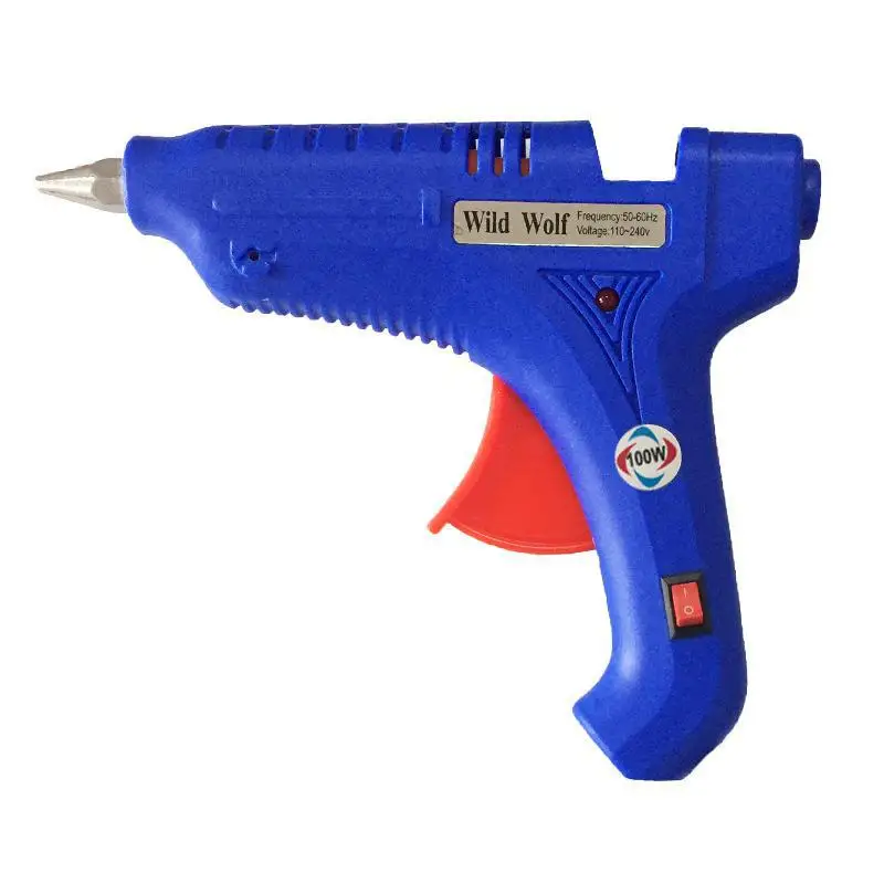 With switch bracket indicator hot melt glue gun 100W hot melt glue gun package