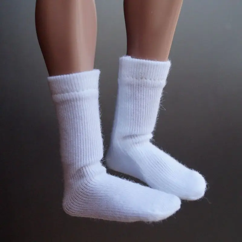 

1 Pair White Socks Short For 12" Action Figure Phicen 1/6 Scale Female Male 3A