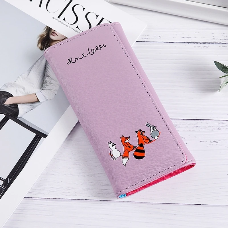 

Women's Wallet Small Animal Cute 2 Fold Small Wallet Change Student Trend Small Wallet