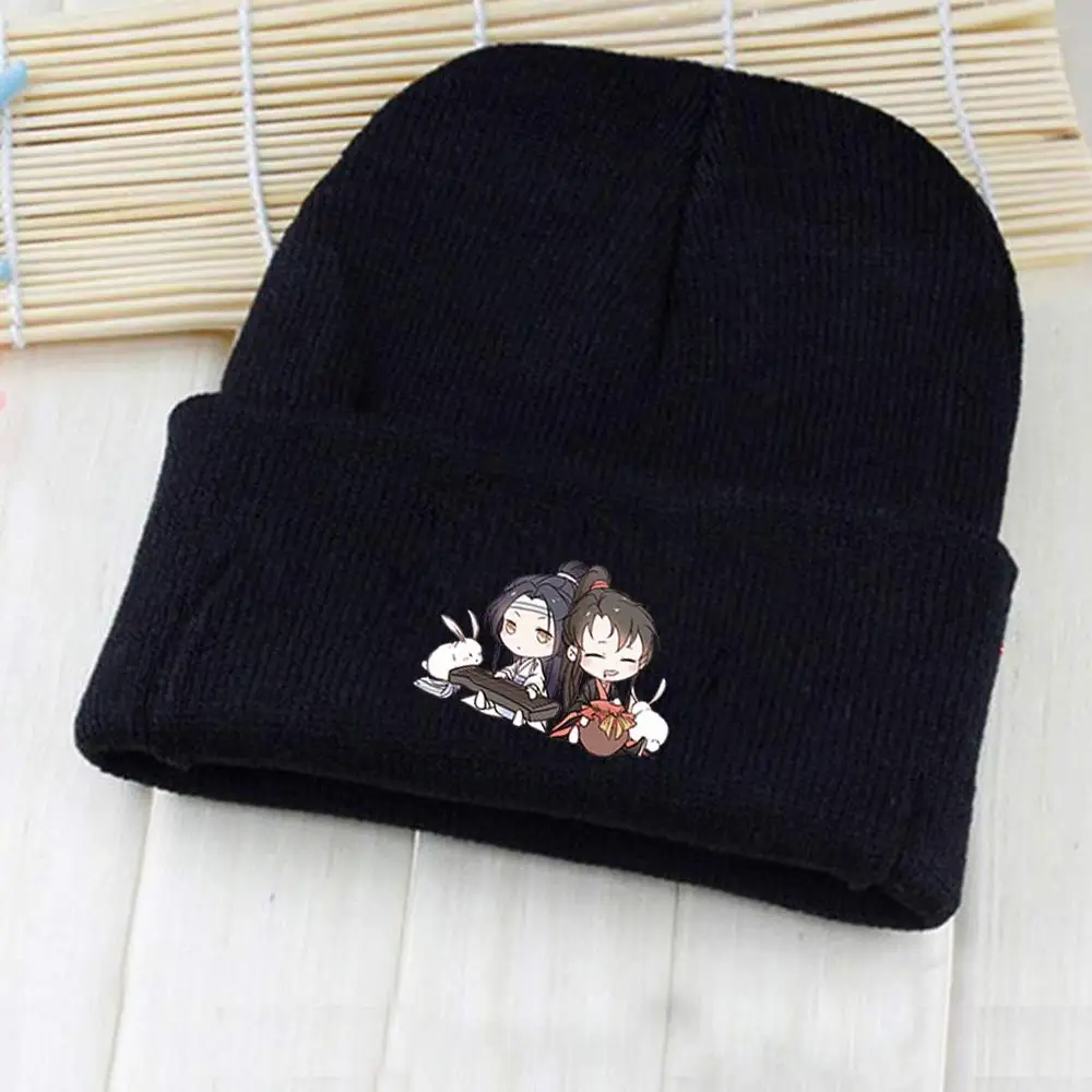 Giancomics Mo Dao Zu Shi Beanie шапка Wei Wuxian Lan Wangji фигурка Зимняя Теплая эластичная Otaku Косплей