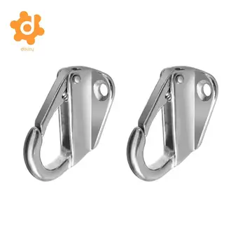 

2 Pieces Marine Grade 316 Stainless Steel Snap Type 43mm Hook for Boat Ship Yacht Sail Superior Corrosion Resistance