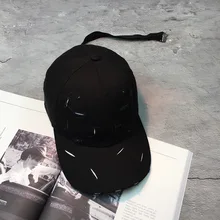 Модные шляпы с железным кольцом, регулируемая бейсболка с дырками ручной работы, бейсболка Поло s Snapback, Женская Регулируемая Кепка от солнца, очень длинная на молнии