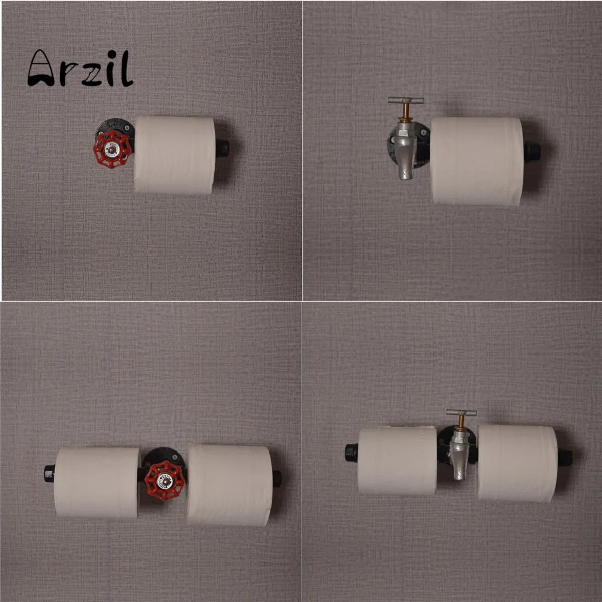 خمر المطاوع الحديد حامل رف رف تخزين للحمام جدار شنقا ورقة رف مناشف الرجعية الصناعية نمط شماعات رف