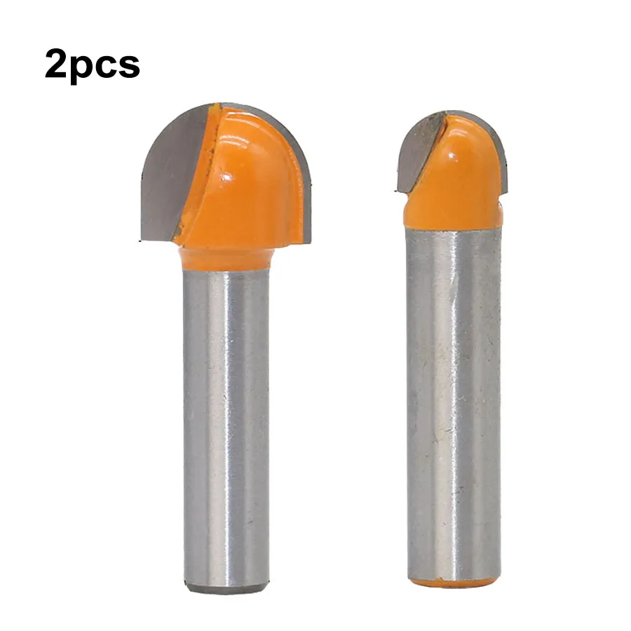 

2pcs 8mm Shank 16mm Dia.Round Nose Cove Core Box Router Bit For Woodworking 2019