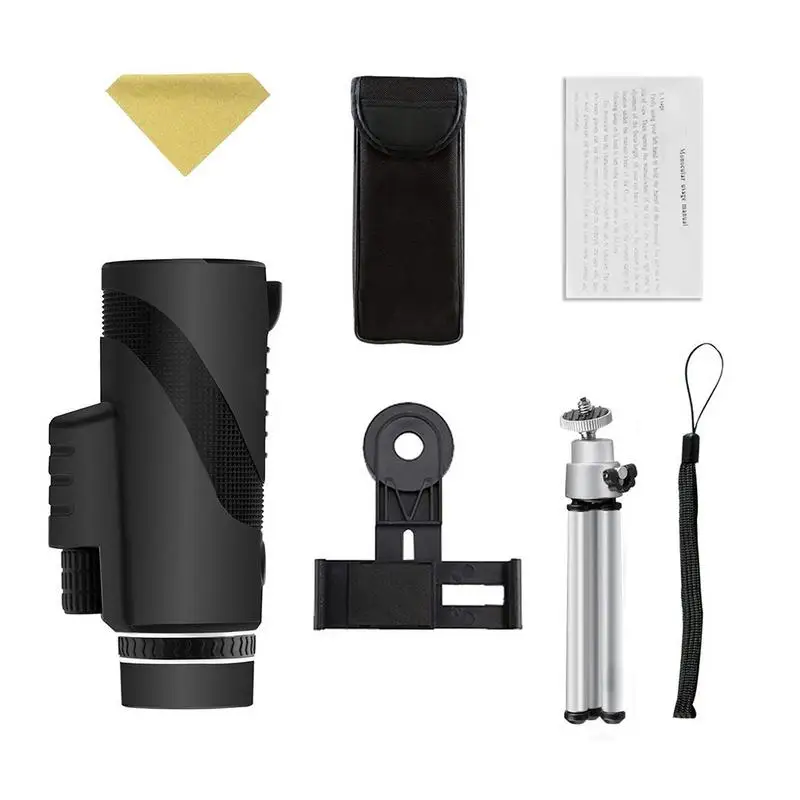 أحادي 40x60 مناظير قوية عالية الطاقة التكبير يده تلسكوب العسكرية المهنية الصيد الهاتف كاميرا ثلاثية