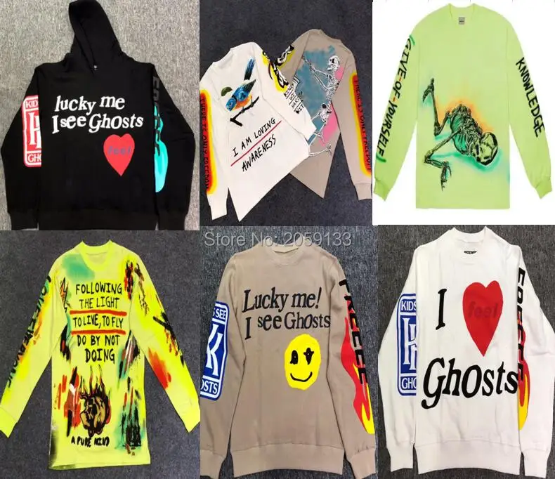 Kanye West Kids/мужская толстовка с круглым вырезом и граффити в стиле хип хоп Новое