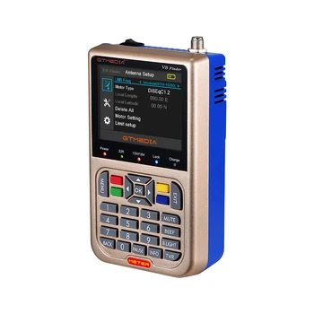 

GTmedia H.265 Decoding DVB-S2 DVB-S2X Satellite Receiver TV Receptor Digital satellite Signal Finder meter 3.5 LCD Screen F male