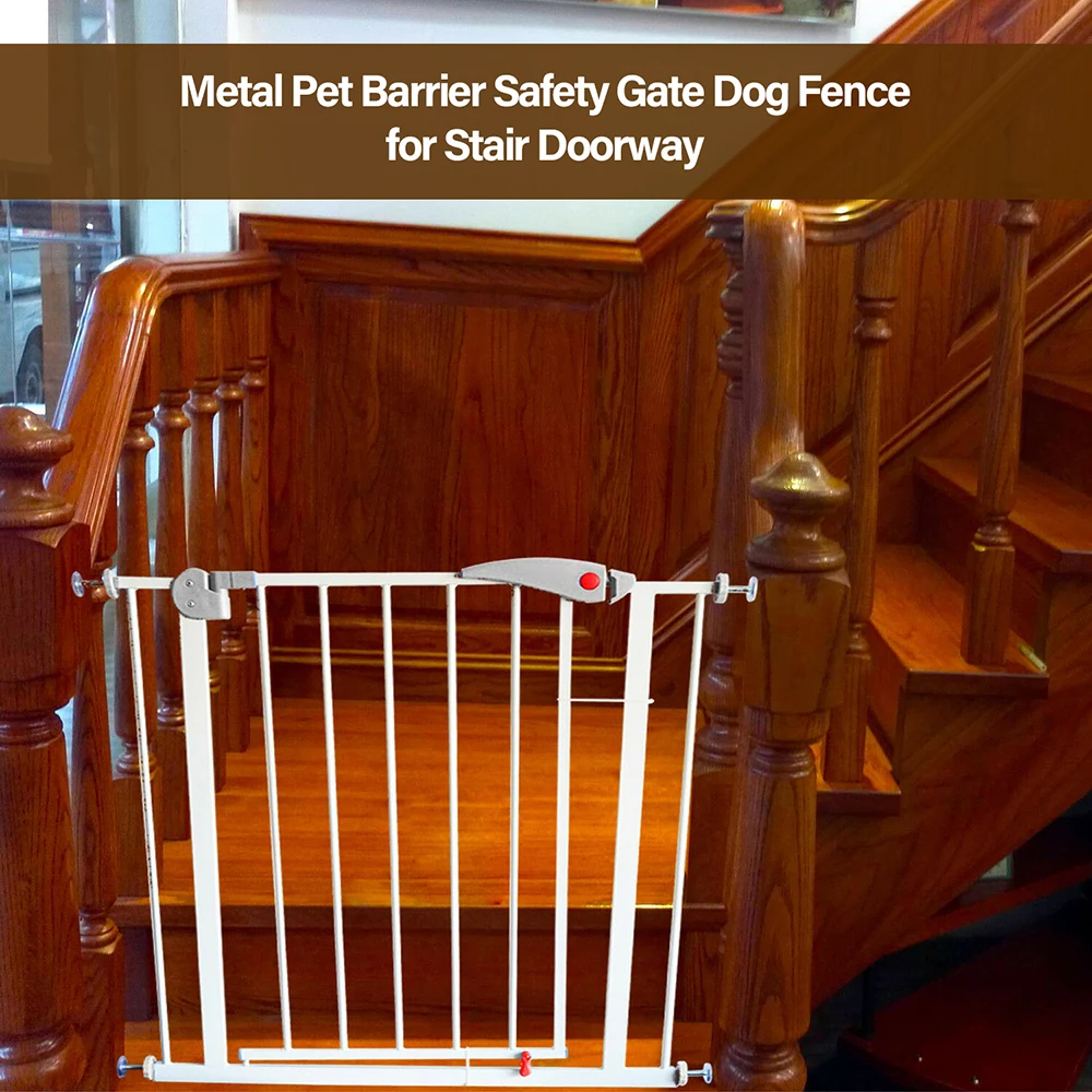 

2019 New Dog Fence Pet Barrier Safety Gate 70 * 76cm ABS & Metal Dog Fence Safe Guard for House Indoor Stair Doorway Cat Fence