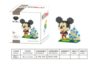 

GEM Micro Bricks Cartoon Mini blocks Minnie DIY Building Toys 3D Auction Mickey Juguete for XMAS Children Toy G815