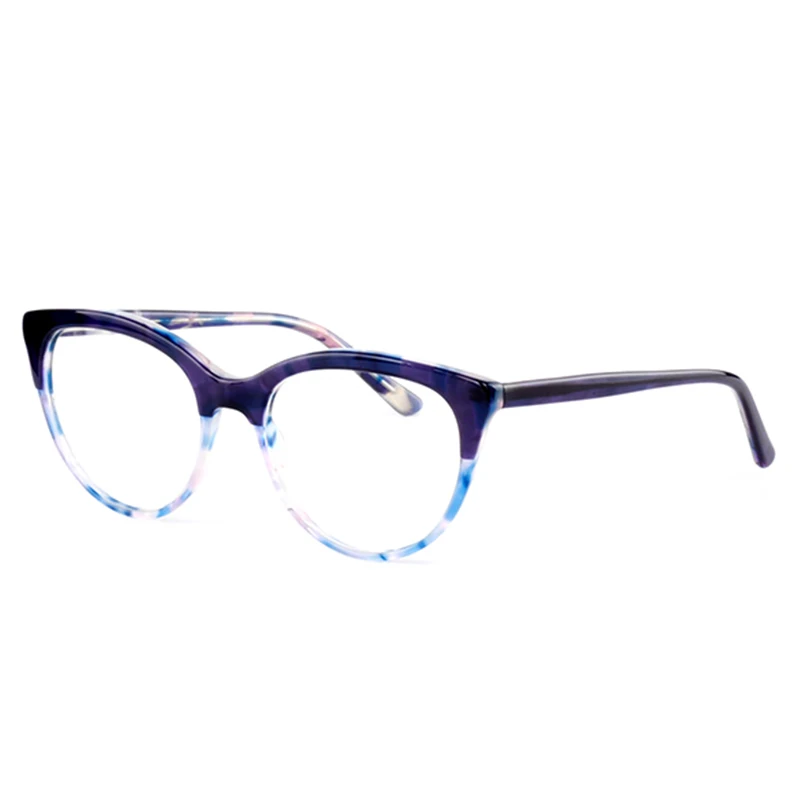 Acetate Optical Glasses Frame Women Cat Eye Frames 2019 New Fashion Print Color Myopia Computer Eyewear | Аксессуары для одежды