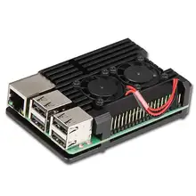 Raspberry pi 4 caixa de alumínio, raspberry pi 3, dissipador de calor de alumínio para raspberry pi 4 3 modelo b 3b plus