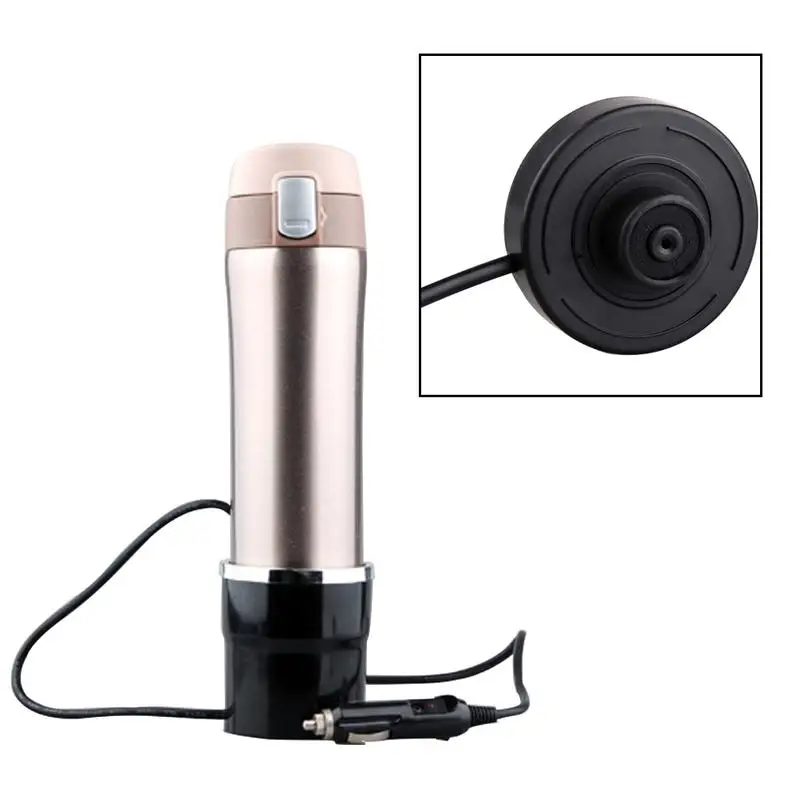 

12V/24V Car Water Soup Tea Coffee Baby Bottle Heater Boiler Car Heater Cup Tea Pot Portable New Auto Electric Device