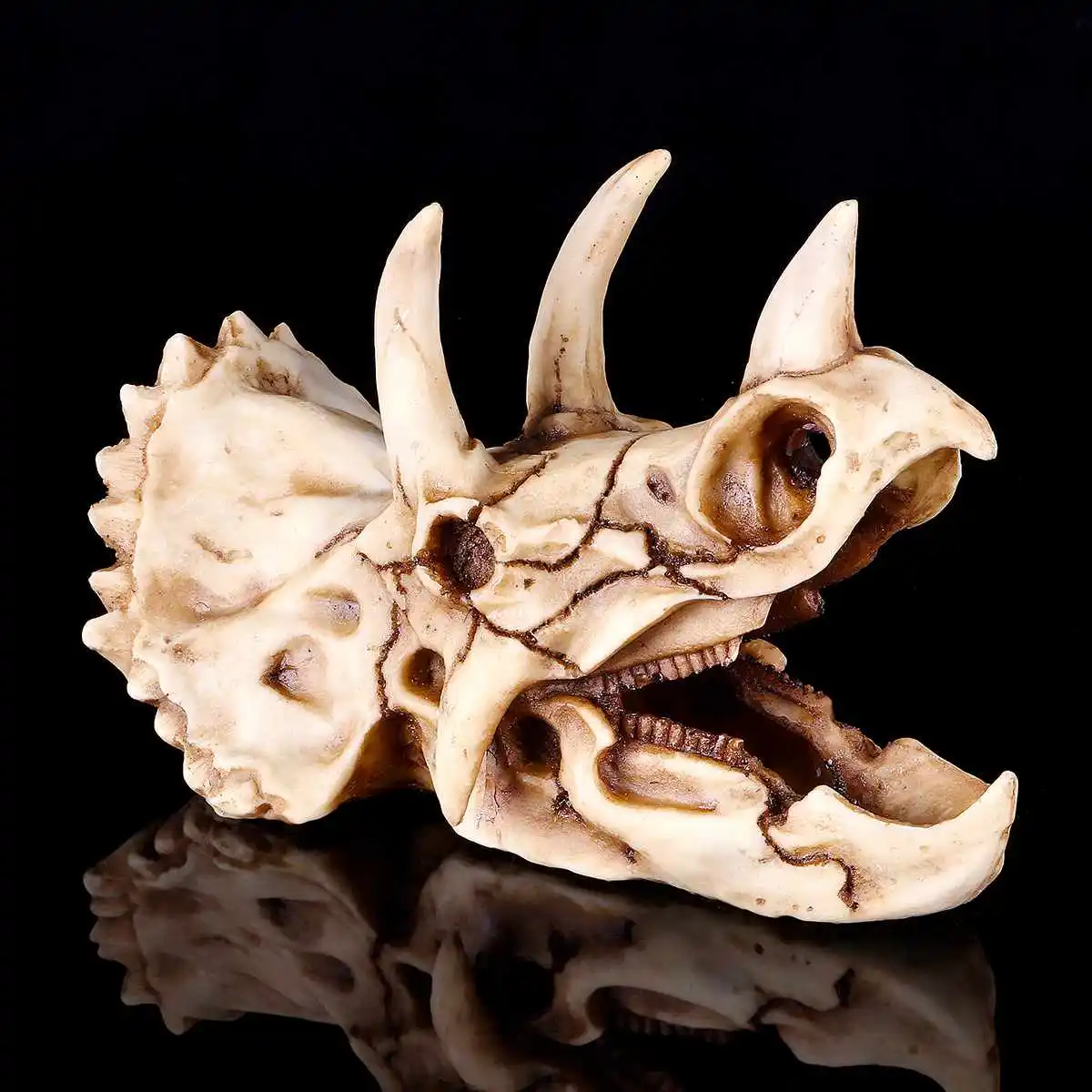 18 см* 12 см* 10 см DIY Смола динозавр Трицератопс Череп Кость модель животного ремесло скелет образовательная научная игрушка подарок на год