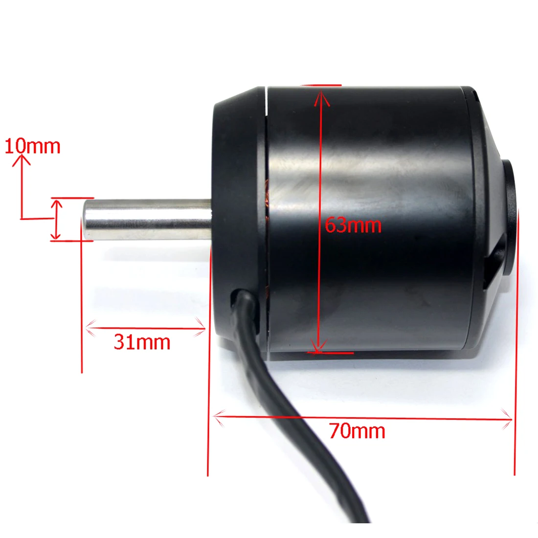 Бесщеточный мотор 6374 170KV RC 2800W 24V/36V для четырехколесных балансировочных скутеров