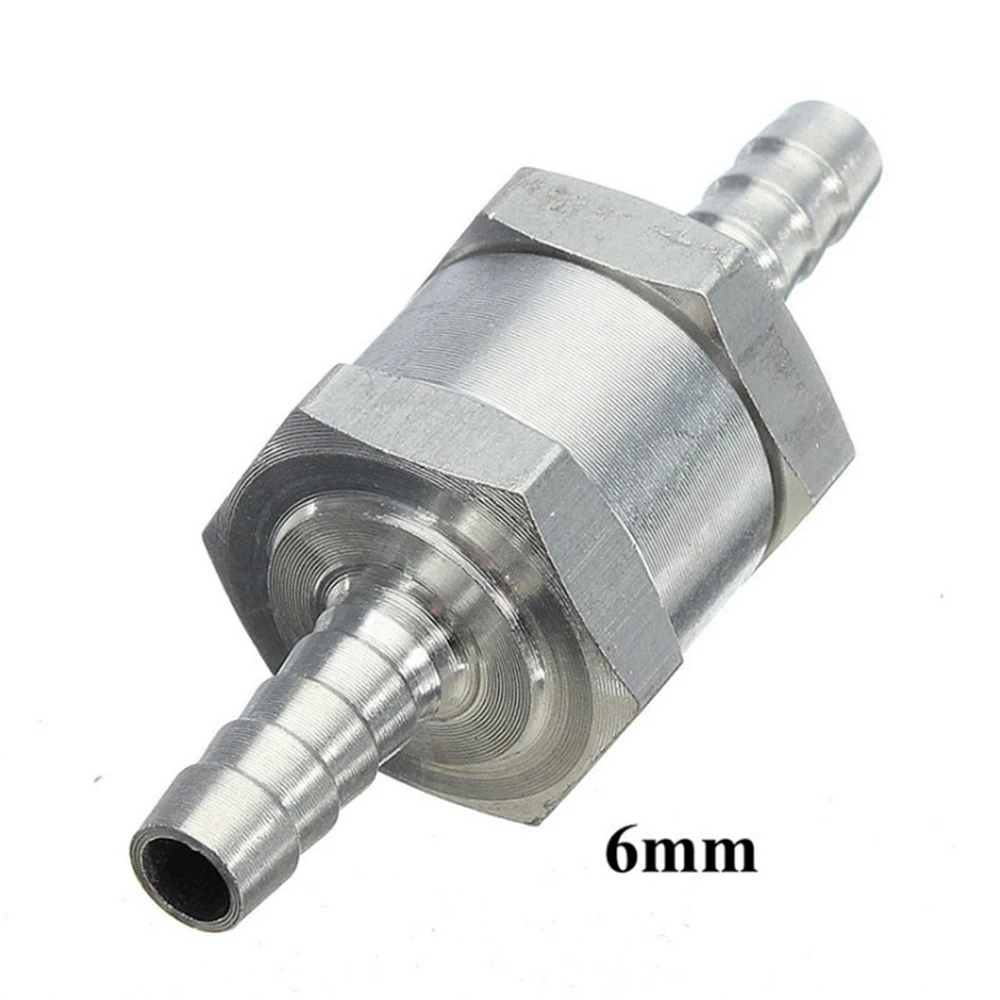 High Durability Check Valve 6 8 9 10 12mm Check Valve Parts Automotive Aluminum Alloy Gasoline Diesel Fuel One way Valves