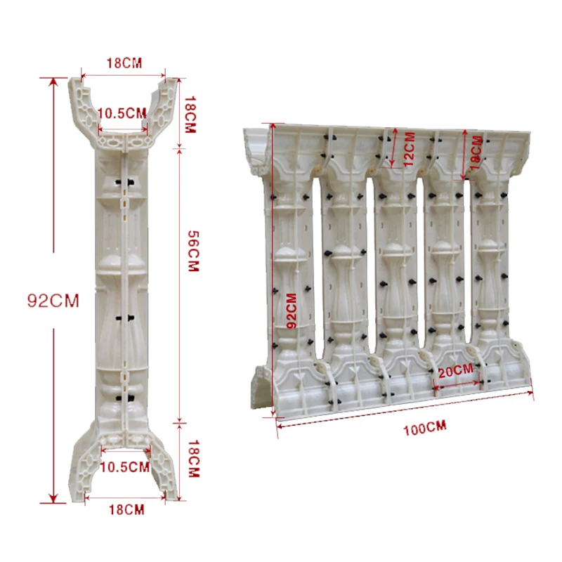 ABS пластиковые формы перила формы AA12 бетонные формы балясин для продажи