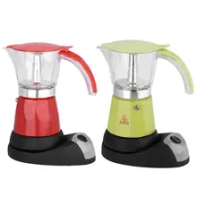 Бытовой 480 Вт Электрический эспрессо Moka горшок Съемная кухонная плита кофеварка 300 мл/6 чашек