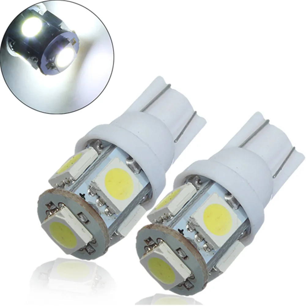 2//4//10 T10 CAR LED BULB ERROR FREE CANBUS SMD 5630 WHITE W5W 194 501 SIDE LIGHT