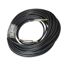 Black Gold-Plated Braided 20m Aux Guitar Cable 6.35 mm Male to Male Audio Cables for Stereo Guitar Mixer Amplifier Speaker Cable Black Gold-Plated Braided 20m Aux Guitar Cable 6.35 mm Male to Male Audio Cables for Stereo Guitar Mixer Amplifier Speaker Cable