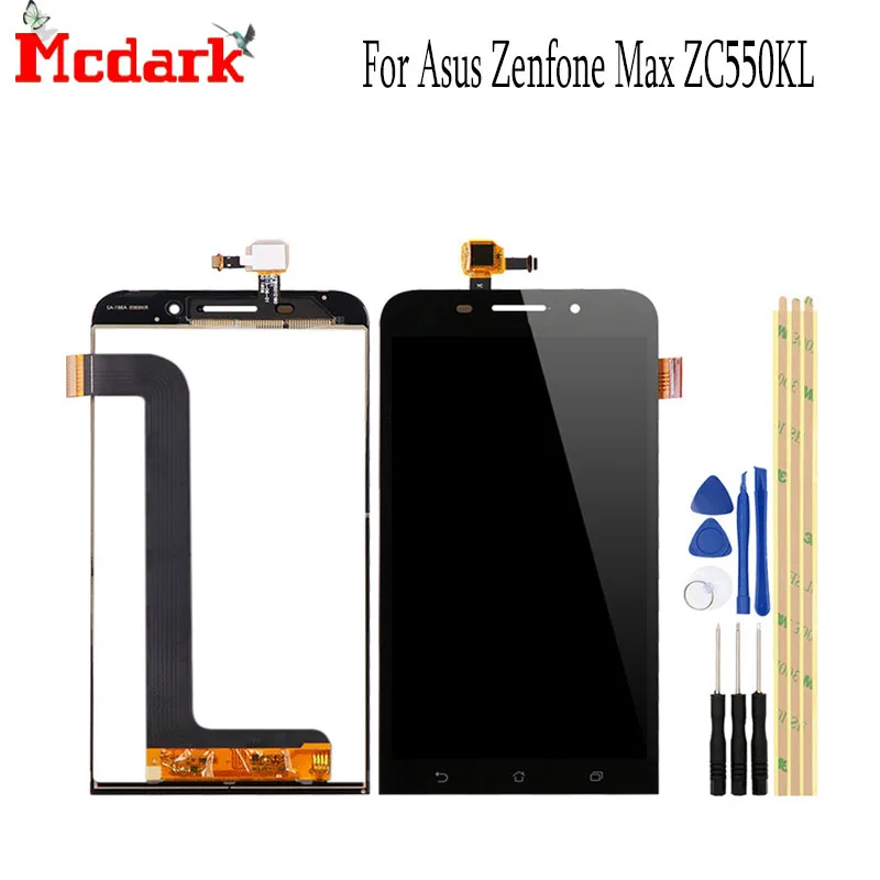 Mcdark 5 ''для Asus Zenfone Max ZC550KL Сменные аксессуары ЖК дисплей + сенсорный экран для
