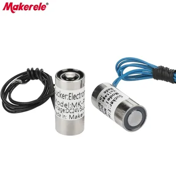

MK13/27 Electromagnet Magneet Holding Electric Magnet Lifting 1KG/10N Solenoid Sucker Electromagnet DC6V 12V 24V