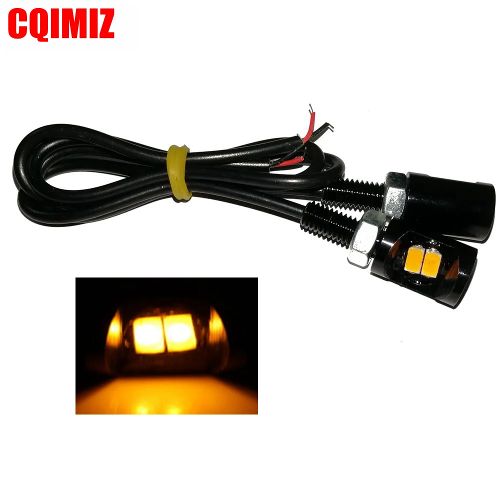 

2 PCS Motorcycle LED Number Plate Light Car Trunk License Number Plate Light