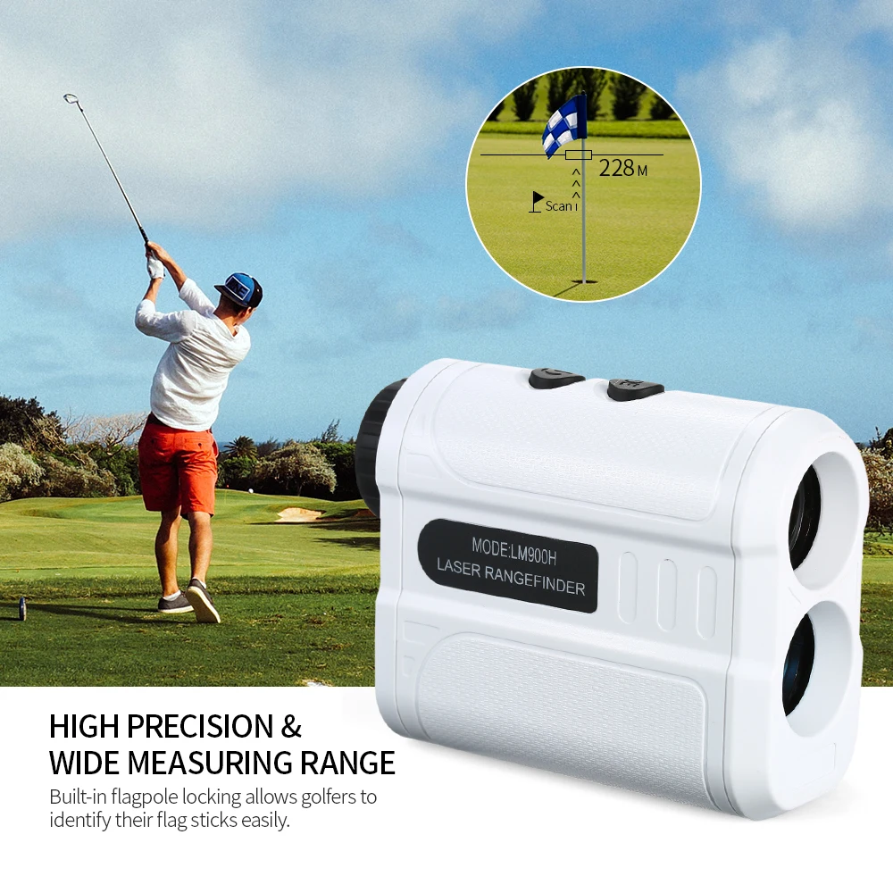 900m1500m Golf Rangefinder Outdoor Handheld Laser Distance Meter Speed Tester Digital Monocular Telescope Range Finder for Golf