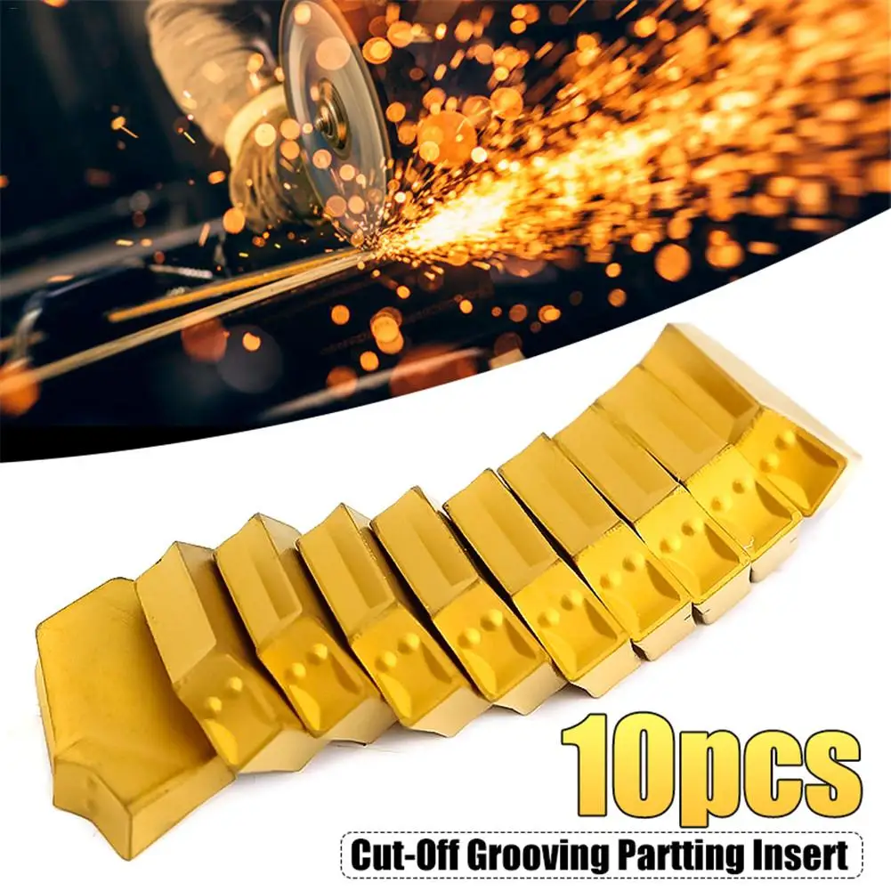 

10PCS ZQMX 3N11-1E 3mm Grooving Cut-Off Carbide Inserts CNC Lathe Tool Cut Off Grooving Parting Carbide Inserts