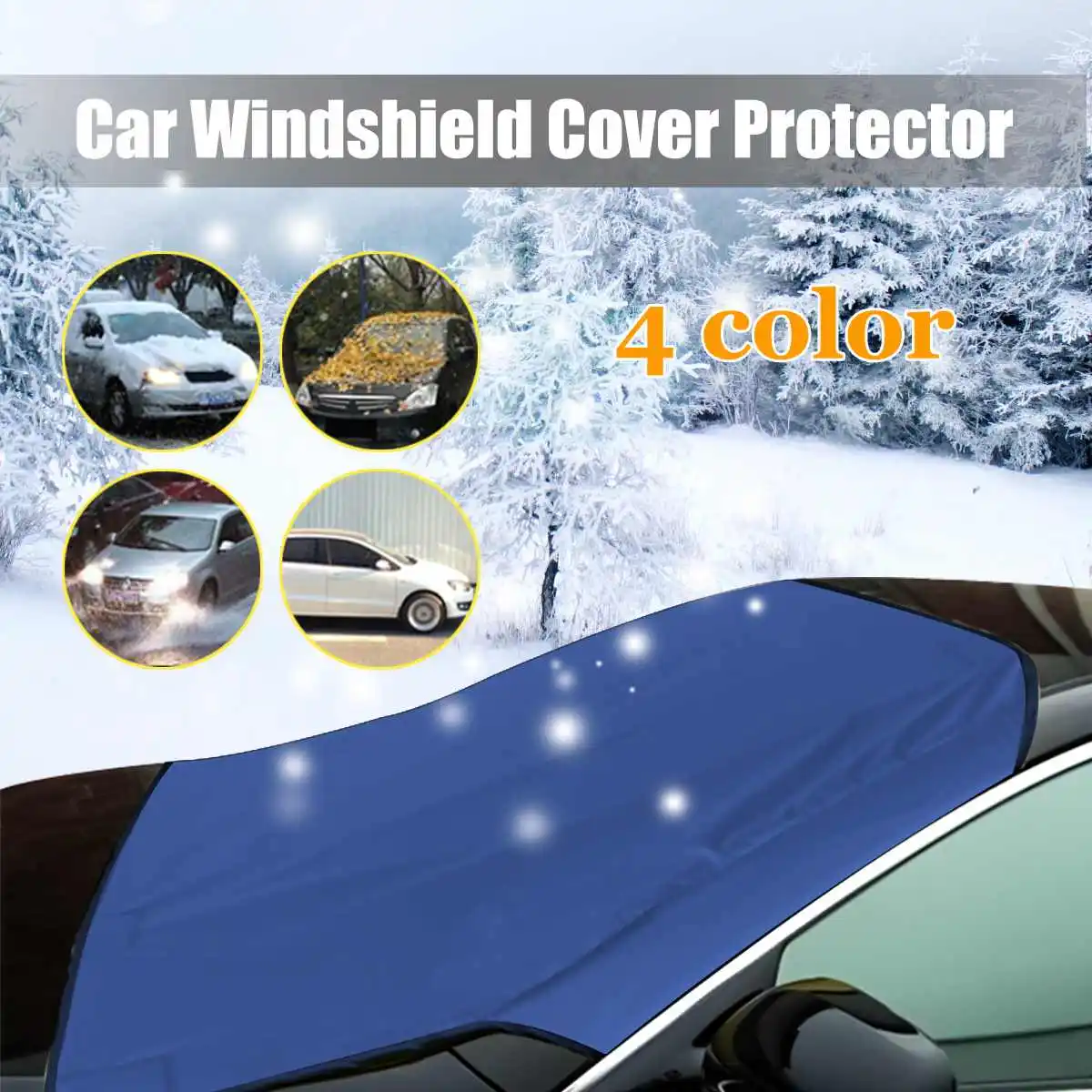 

Windshield Cover Magnetic Car Auto SUV Windscreen Cover Screen Ice Frost Snow Dust UV Protector Sun Shade 215x125cm