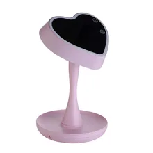 Зеркало для макияжа с светильник s и увеличением 5X перезаряжаемое зеркало с регулируемой яркостью светодиодный светильник для настроения, регулируемый на 180 градусов Ro