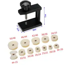Стальной инструмент для часовщика набор для пресса часов+ 12 шт. пластиковый колпачок чехол для задней крышки подходит для 20-50 мм более удобный прочный экономичный