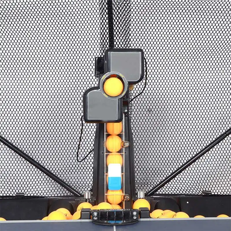 80x34x34 سنتيمتر 50 W روبوت أوتوماتيكي تنس طاولة بينغ بونغ الكرة آلة ممارسة سلة مع 100 كرات 0-9 رئيس يتأرجح السرعة جديد