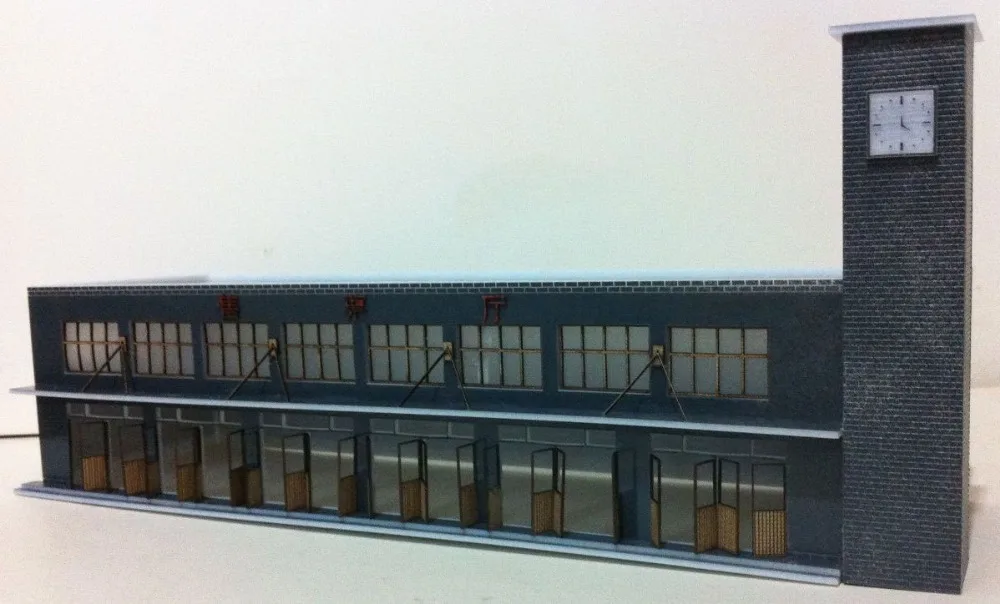 

Diy 1: 87 Ho Business Model Building Kits Architectural Scene Environment Rail Sand Table Model Train Scale Ho.