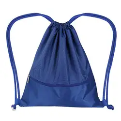 Повседневное карамельный цвет Оксфорд рюкзак мешок с кулиской для унисекс для женщин мужчин непромокаемые Оксфорд сумка