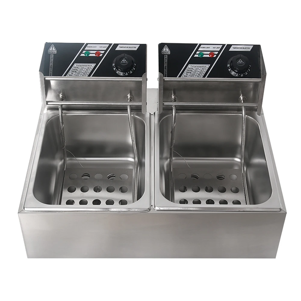 US $325.44 ITOP Commercial Electric Deep Fryer Pasta Boiler Stainless Steel Kanto Cooking Noodle Skewered Cooing Boiler Fryer Machine