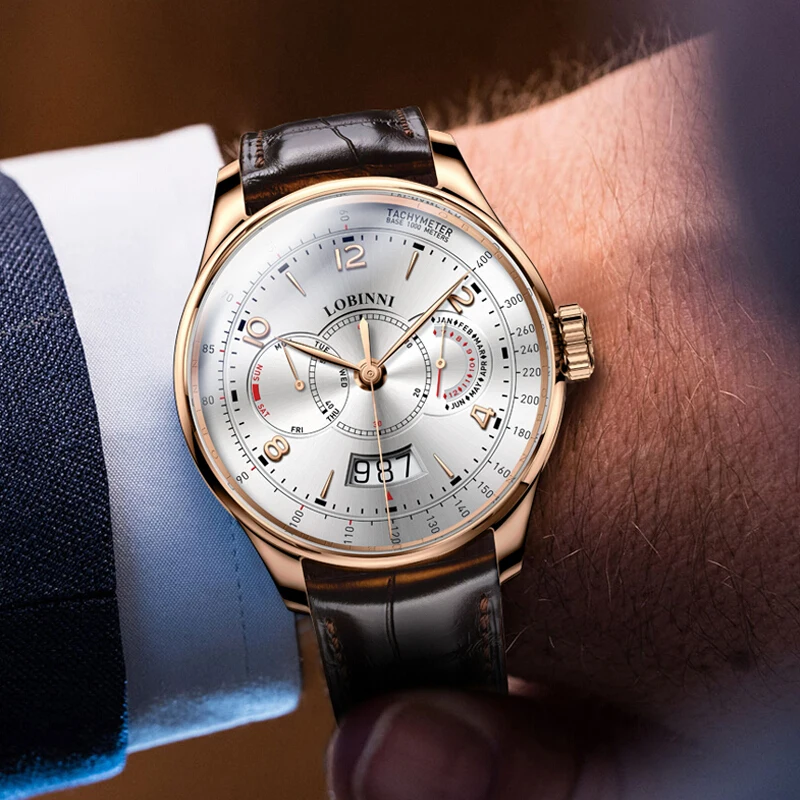 Switzerland LOBINNI часы для мужчин люксовый бренд сапфир Водонепроницаемые мужские часы relogio Авто Механические Япония Miyota Move для мужчин t L16013