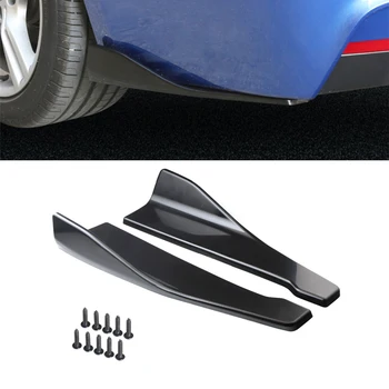 

2 Pcs 48cm Car Bumper Spoiler Rear Lip Angle Diffuser Car Body Side Skirt Rocker Splitters Diffuser Winglet Wings Bumper