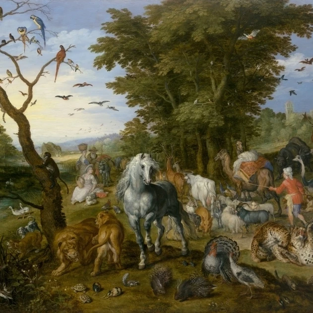 Вход животных в постер Noah'S Ark (24x18) | Дом и сад
