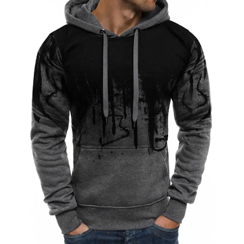 2018 Fashion Hoodies Men's Long Sleeve Flame Printed Hooded Pockets Sweatshirt Pullover Slim Fit Casual Hoodies Jumper Plus Size 2018 Fashion Hoodies Men's Long Sleeve Flame Printed Hooded Pockets Sweatshirt Pullover Slim Fit Casual Hoodies Jumper Plus Size