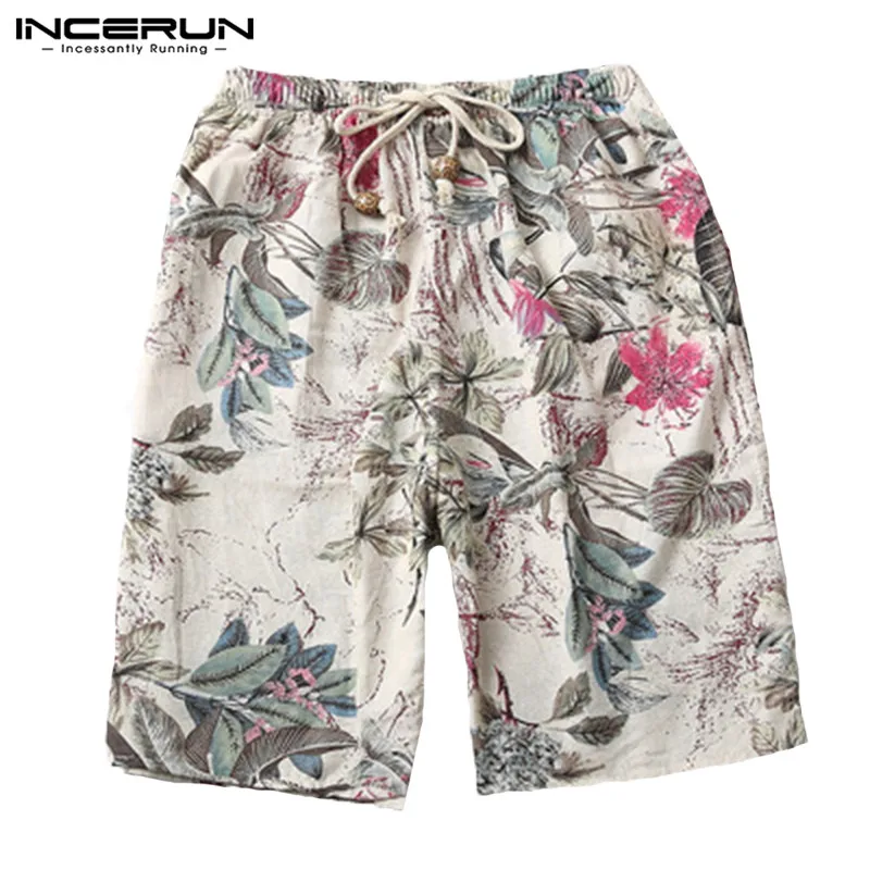 Отпуск Бермуды мужские шорты мужские хлопчатобумажные шорты до колена Длина эластичный пояс пляжные шорты, для пляжа пляжные шорты джоггеры