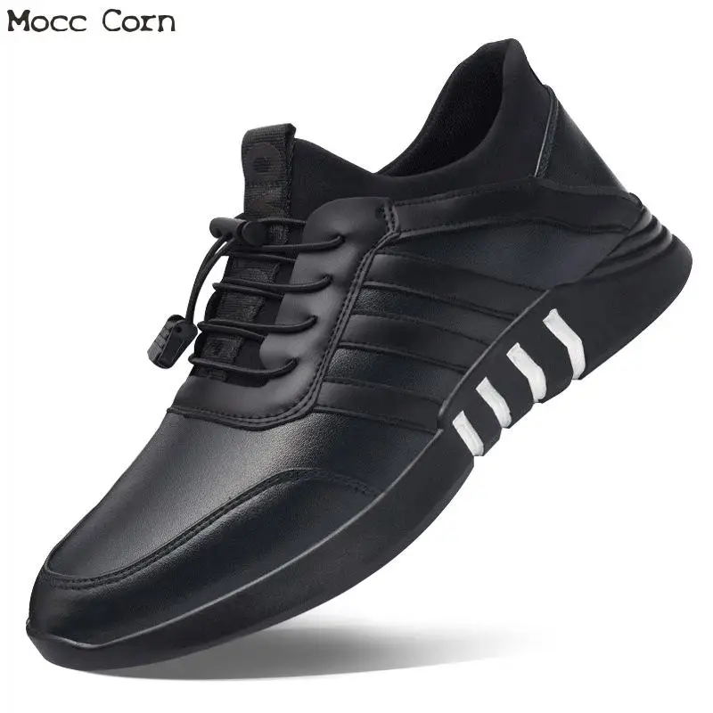 

Autumn Winter Warm Footwear Mens Pu Leather Sneakers Trainer Breathable Tenis Hombre Casual Shoes Sports Man Sneakers Black Blue