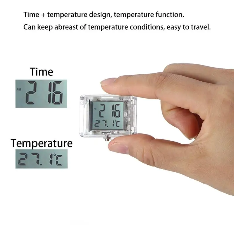  AOZBZ Universal Waterproof Motorcycle Clock Watch Luminous Moto ATV Electric Car Bicycle Watch with