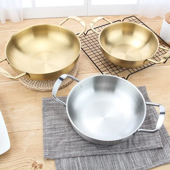 

Mini Chef's Classic Stainless Steel Everyday Pan Cookware - Inner Diameter 18cm/20cm/22cm Hot Pot Cooking Accessories