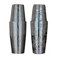 Бостонский шейкер Творческий гравировка мартини барный коктейль-шейкер Нержавеющая сталь чутье смешивания олова набор вечерние Барные инструменты