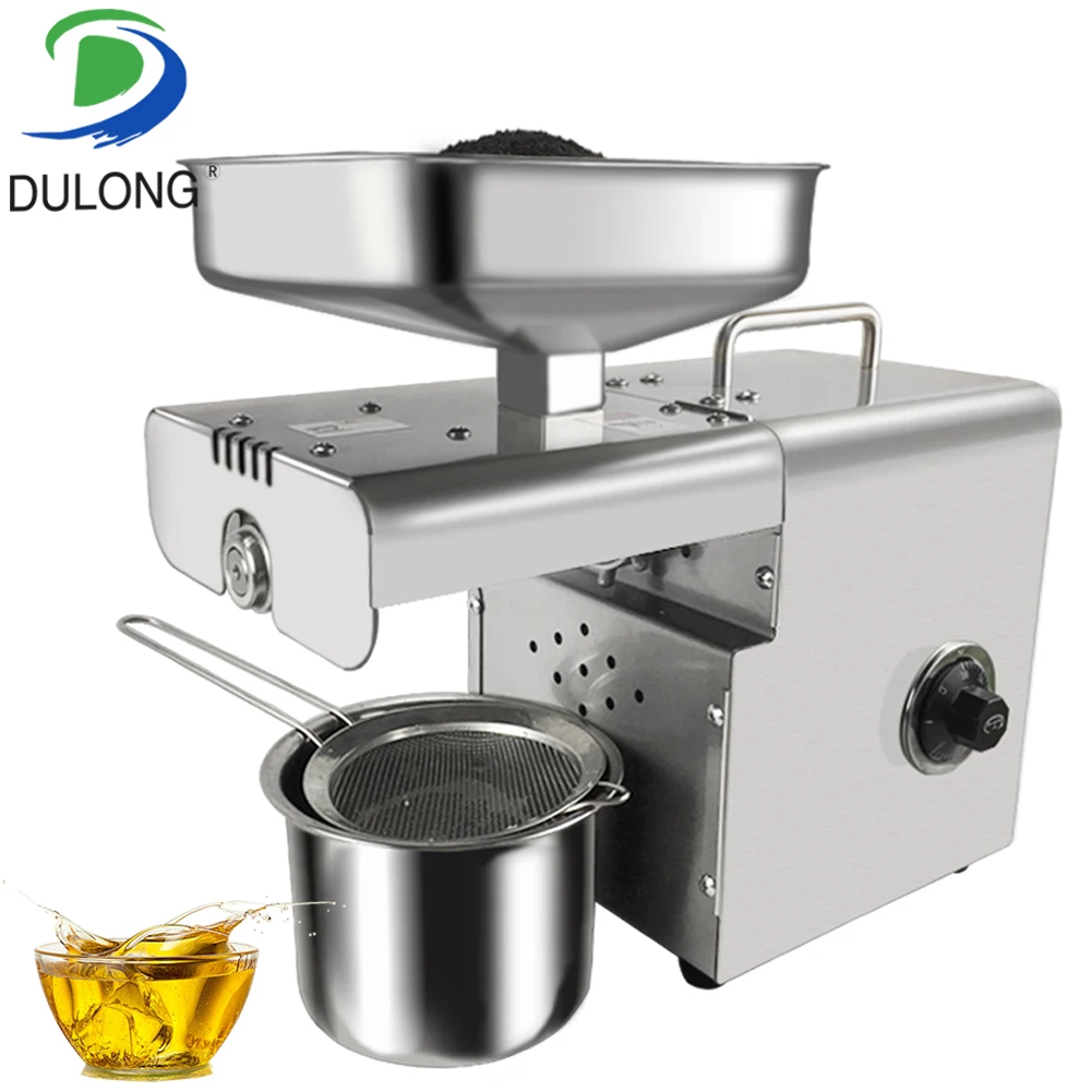 Small scale hot cold press oil presser grape seed oil extractor peanut