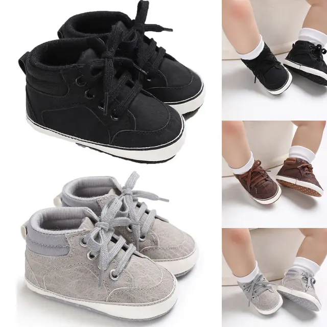 2024 Brand New Infant Baby Girl Boy Shoes Newborn Soft Sole Sneaker Cotton Crib Shoes Sport Casual Warm First Walkers 0-18month 2