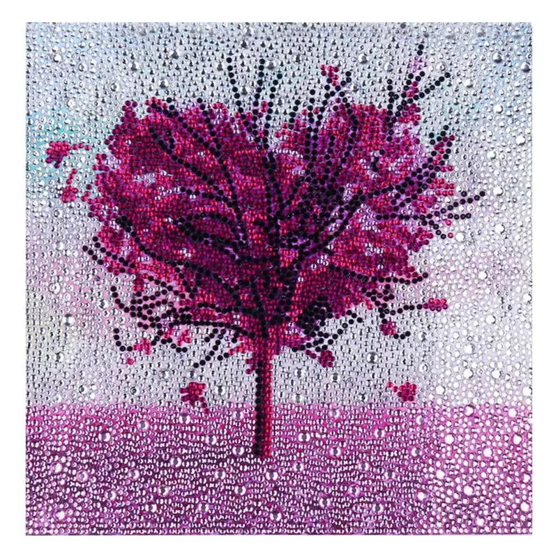 

5D DIY Full Drill Special Shaped Diamond Painting Season Tree Cross Stitch Rhinestone Picture Handmade Home Decor