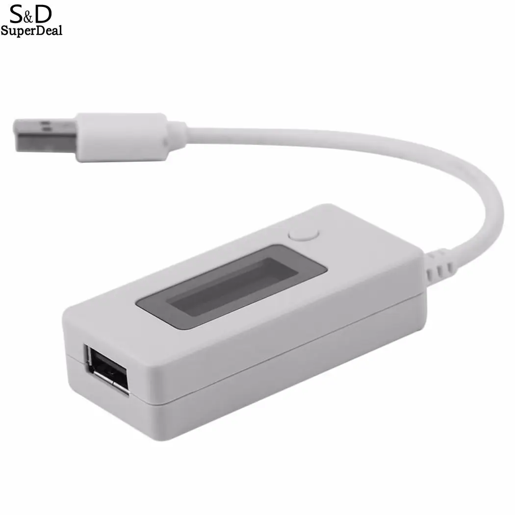 

19999mAh Only USB White LCD 30V Charger Power Voltage Normal 1 Tester 3A Digital Current Display Mini 15W