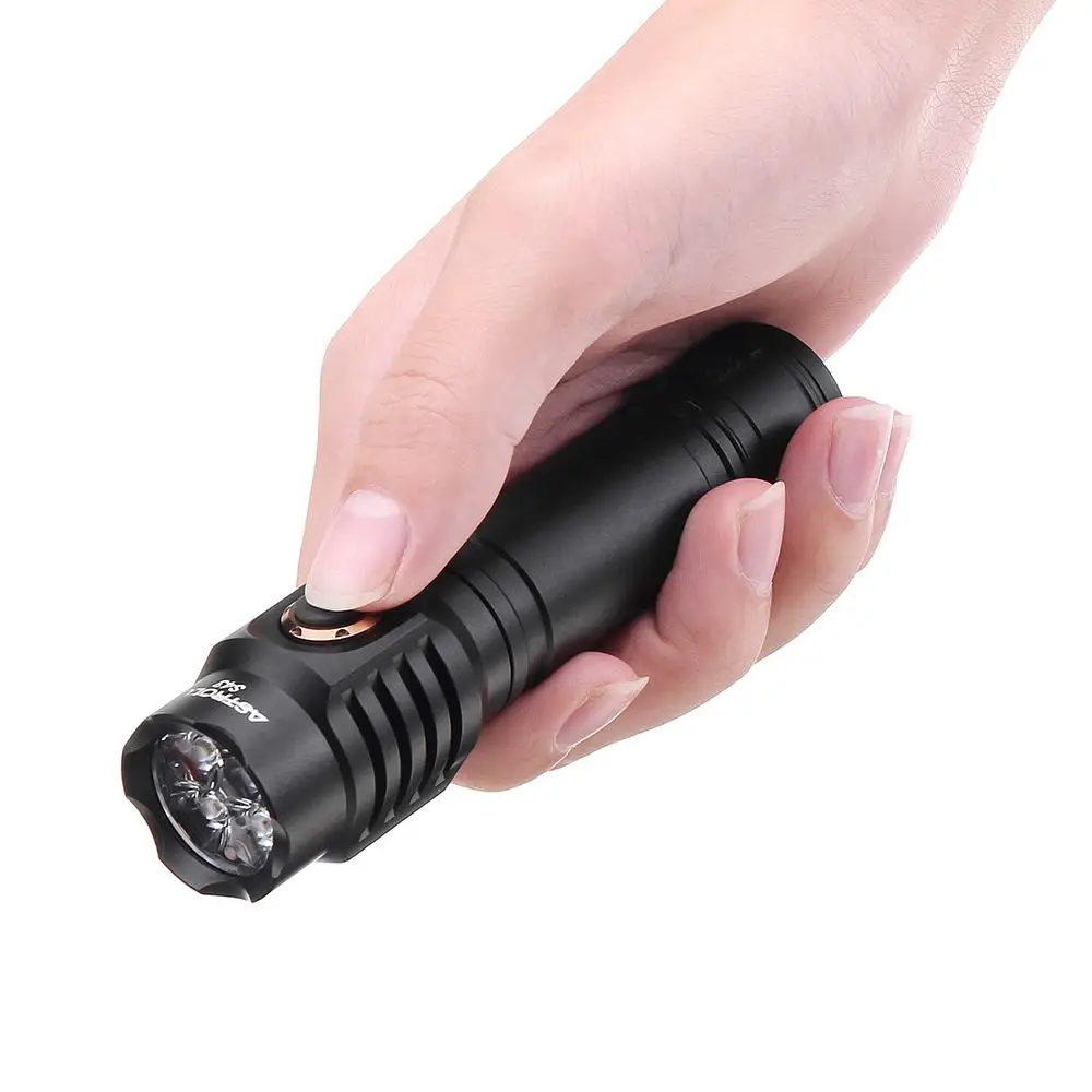 CLAITE 2100 люменов S43 плавное затемнение 18350/18650 USB EDC фонарик Фонарь Тактический